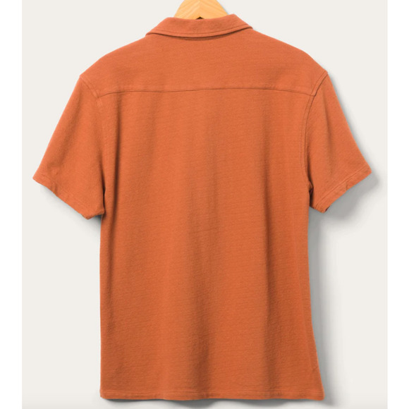 Junk Food Men's Elliot Vintage Pumpkin Orange Boulce Polo Medium NEW - Picture 5 of 6